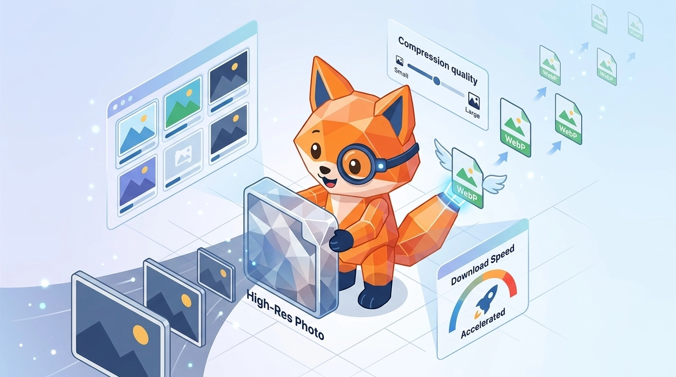 حال بهینهسازی و فشردهسازی تصاویر سایت به فرمت WebP