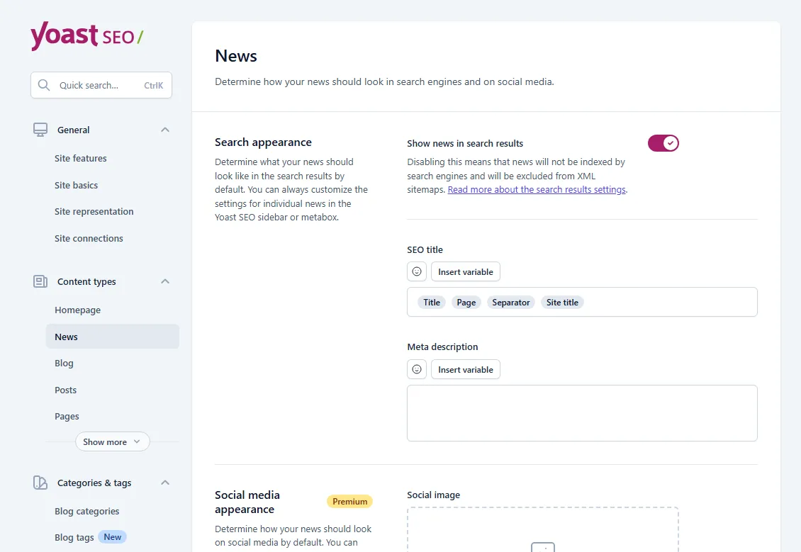 تنظیمات Robot Meta افزونه Yoast SEO