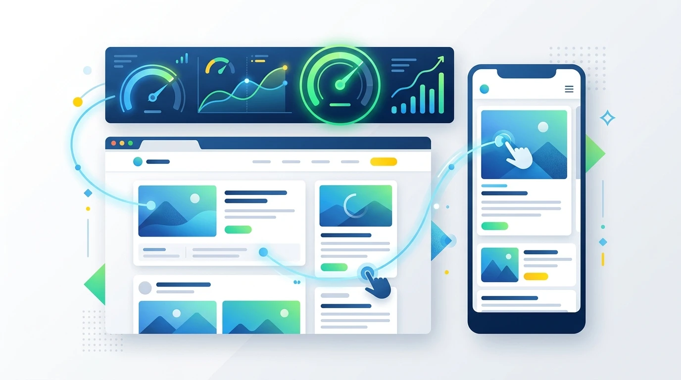 بهبود Core Web Vitals سایت وردپرسی با ساختار سبک‌تر و پایدارتر